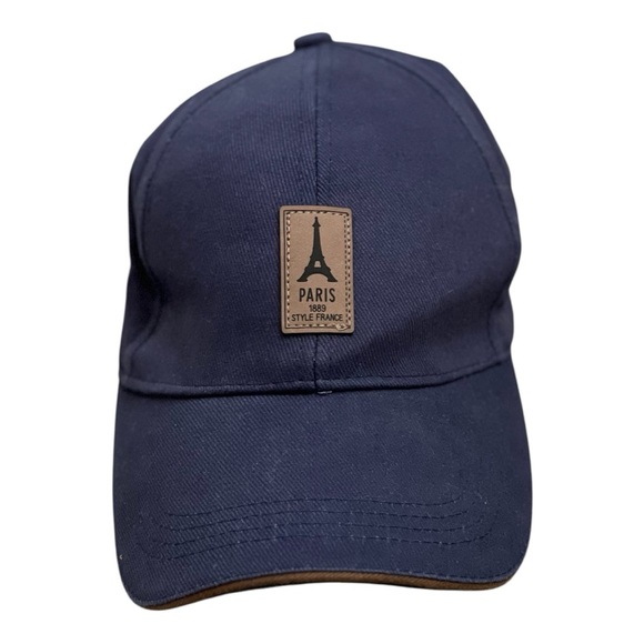 B. Ovet by Style France Paris Navy Blue Eiffel Tower Logo Baseball Cap Hat. - Picture 1 of 8